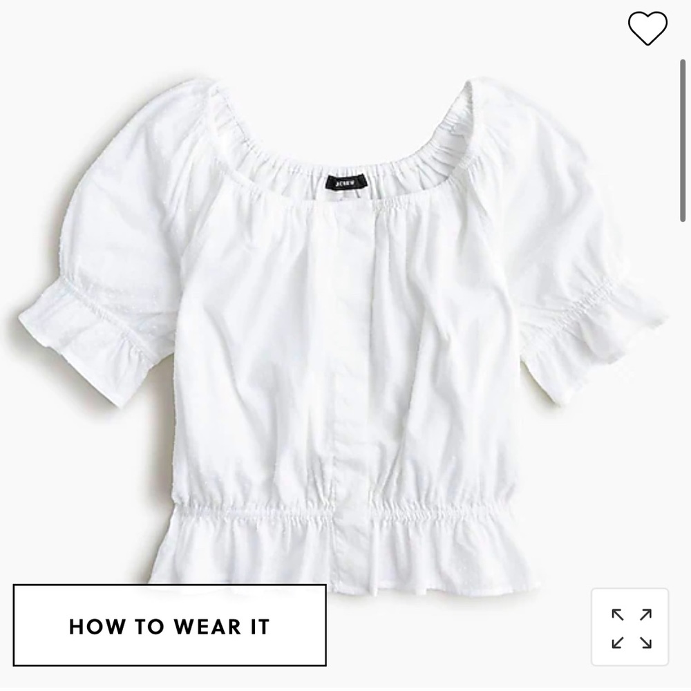 Jcrew gathered scoopneck top
